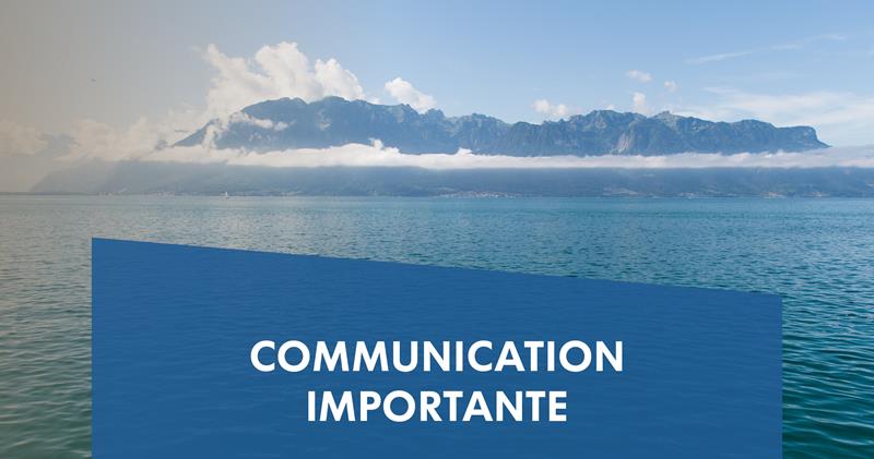 Communication importante: COVID-19